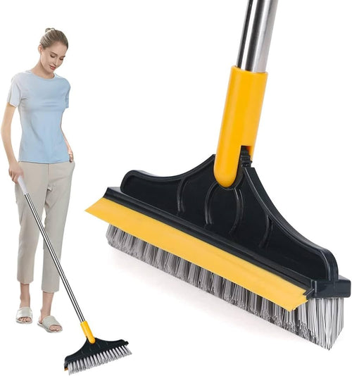 2 in 1 Bathroom Cleaning Brush with Wiper