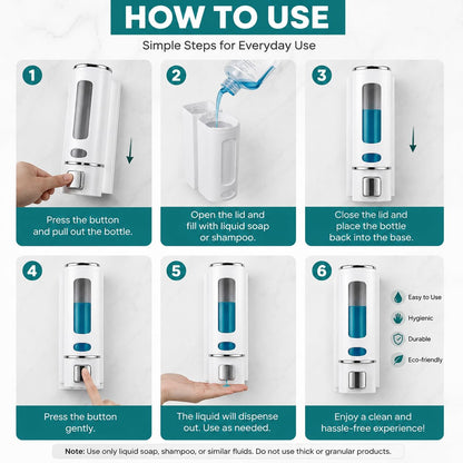 Wall-Mounted Liquid Soap Dispenser